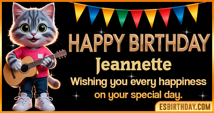 Happy Birthday Jeannette GIF Happy Birthday Jeannette GIF