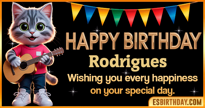 Happy Birthday Rodrigues GIF Happy Birthday Rodrigues GIF