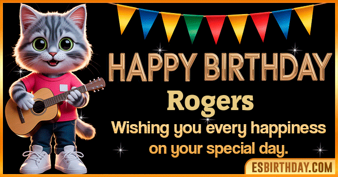 Happy Birthday Rogers GIF Happy Birthday Rogers GIF