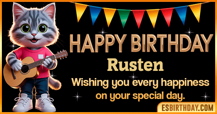 Happy Birthday Rusten GIF Happy Birthday Rusten GIF