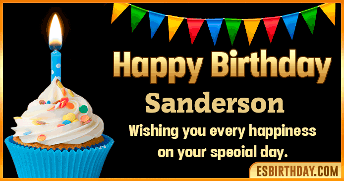 Happy Birthday Sanderson GIF