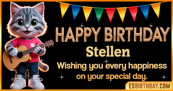 Happy Birthday Stellen GIF
