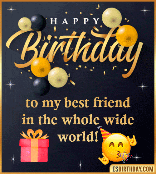 gif happy birthday friend