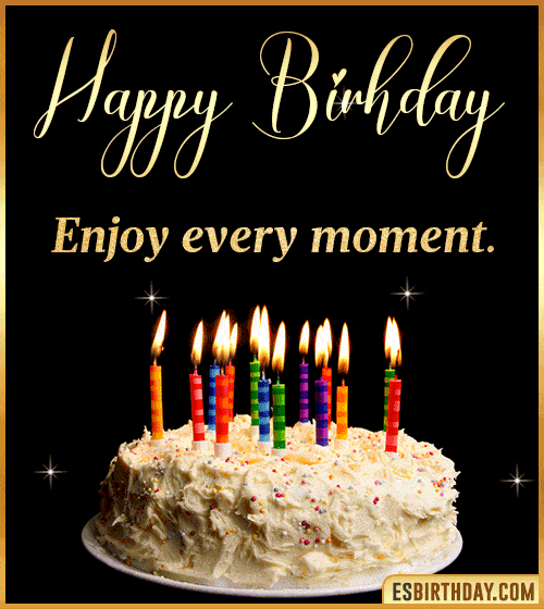 happy birthday cake gif