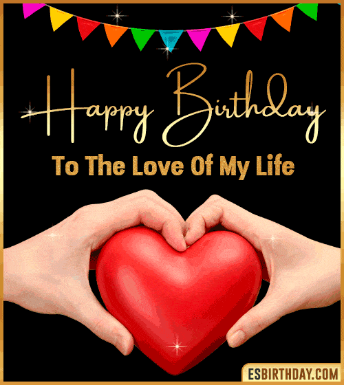 happy birthday heart love gif