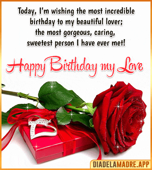 happy birthday my love gif roses