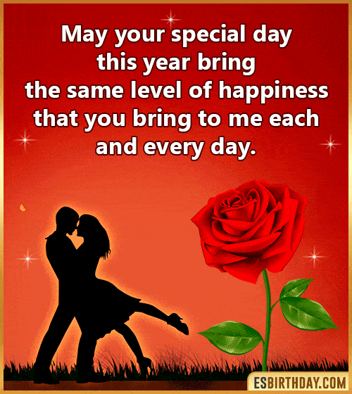 happy birthday my love messages gif