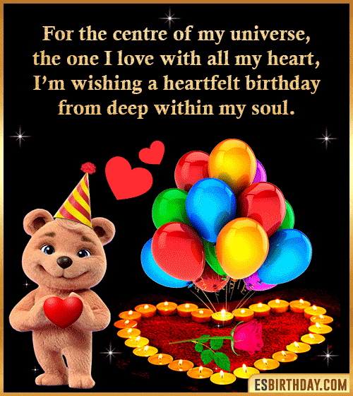 happy birthday my love messages