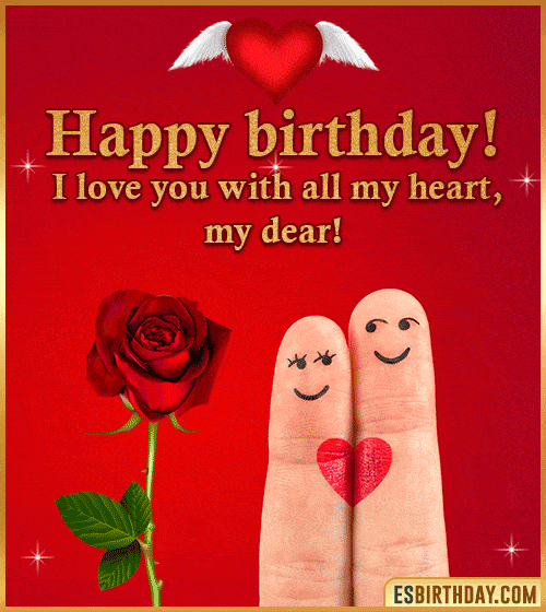 i love you happy birthday gif